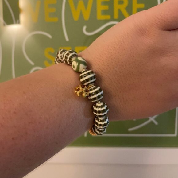 TORY BURCH Roxanne Multicolot Bead Tassel bracelet - Picture 4 of 8